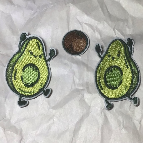 Avocado iron on patch set - Picture 1 of 2